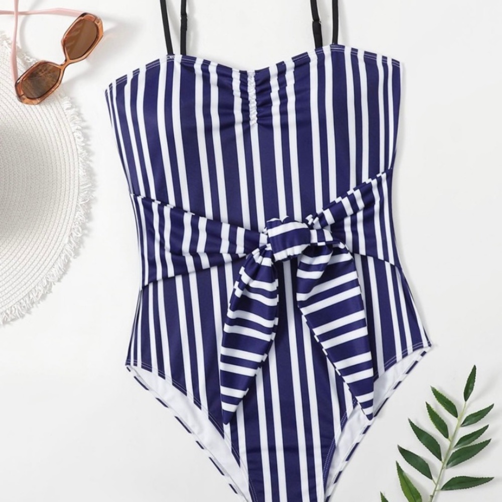 Plus Striped One Piece NWT